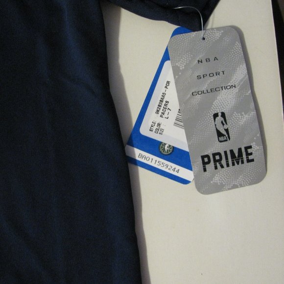 2/$15 NBA Pacers Jersey Boys Large 7 NWT Officially LicBlack Logo Shirt Dri Tek - Picture 3 of 4